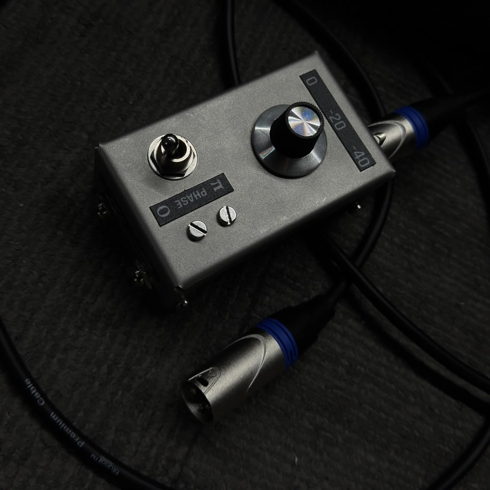 Hand-Made Guitar Effect Pedal High-Performance DI Passive Direct Box Unit Hum Eliminator w/Input Attenuator, 1/4'' Impedance Transformer Connector to Balanced & Unbalanced XLR - Image 4
