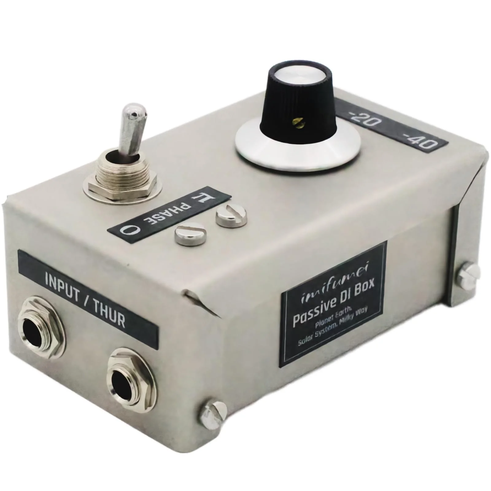 Hand-Made Guitar Effect Pedal High-Performance DI Passive Direct Box Unit Hum Eliminator w/Input Attenuator, 1/4'' Impedance Transformer Connector to Balanced & Unbalanced XLR - Image 5