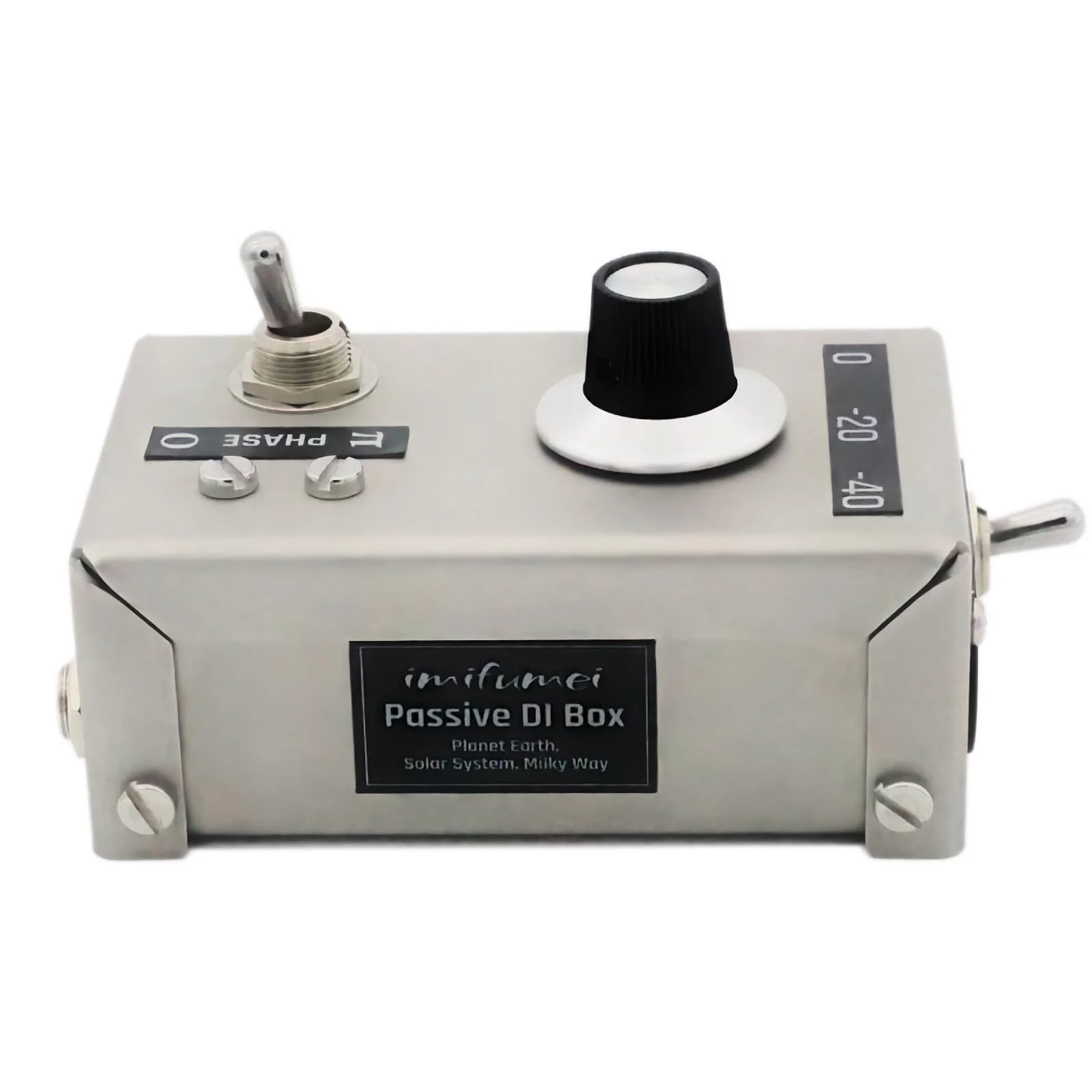 Hand-Made Guitar Effect Pedal High-Performance DI Passive Direct Box Unit Hum Eliminator w/Input Attenuator, 1/4'' Impedance Transformer Connector to Balanced & Unbalanced XLR - Image 9