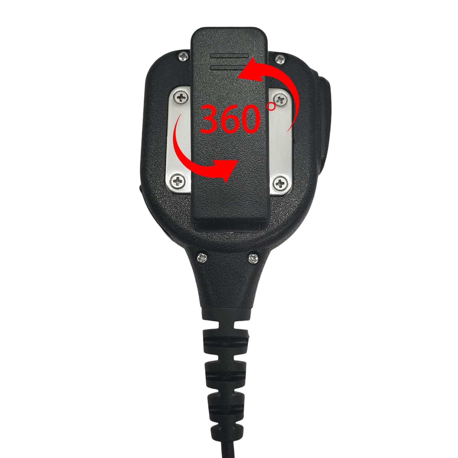 Hand Shouler Mic with 3.5mm Police Handmic Lapel Microphone Radio Remoter Speaker for Motorola xts 5000 5000r 2500 2500i 2250 1500 3000 3500 4250 ht1000 cts stx xds xps Series (Black) Black - Image 4