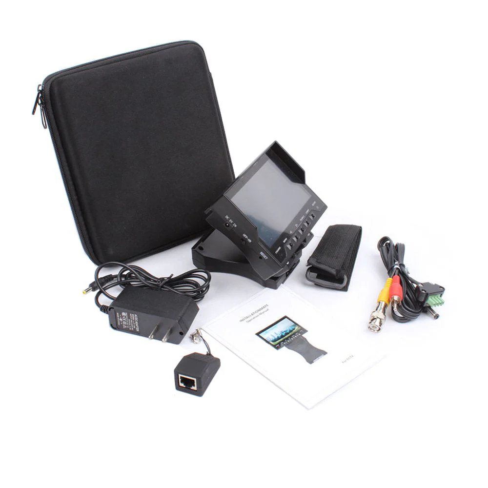 Handheld 4.3" TFT LCD Audio Video Security CCTV Analog Camera Tester 12V Output RJ45 Cable Test Monitor - Image 6
