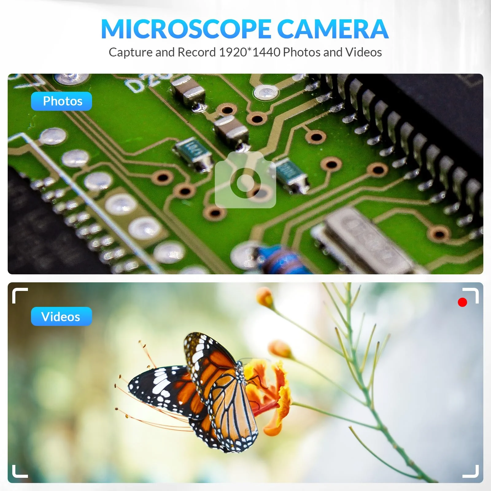 Handheld Digital Microscope Wireless Portable for Kids Adults 50x-1000x Magnification with 360 Rotate Stand Compatible with iOS/Android iPhone, iPad - Image 8