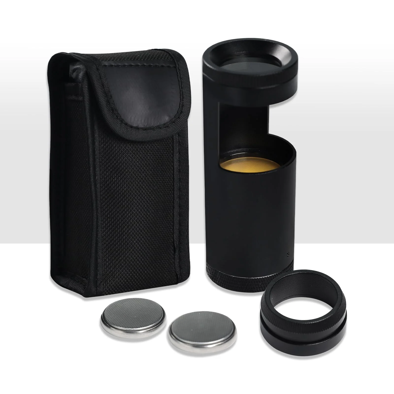 Handheld LED Polariscope Optical Glass Double Lens Design 28mm Diameter Loupe Magnifier Jeweler with Built-in Illumination Gemologist Gemstone Tester Tool - Image 7