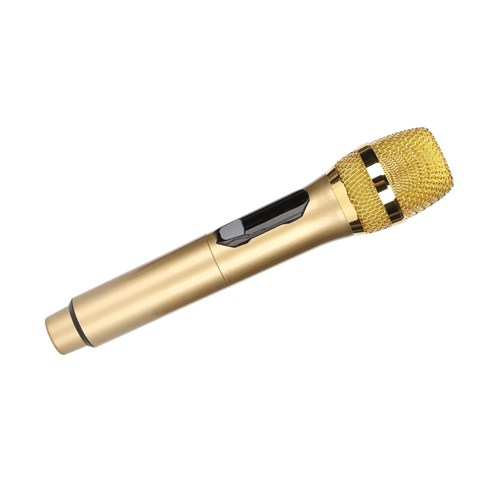 Handheld Microphone, Plug and Play Karaoke Wireless Microphone 50m Receiving 600Hz to 800KHz Multipurpose for Home (Gold) - Image 7