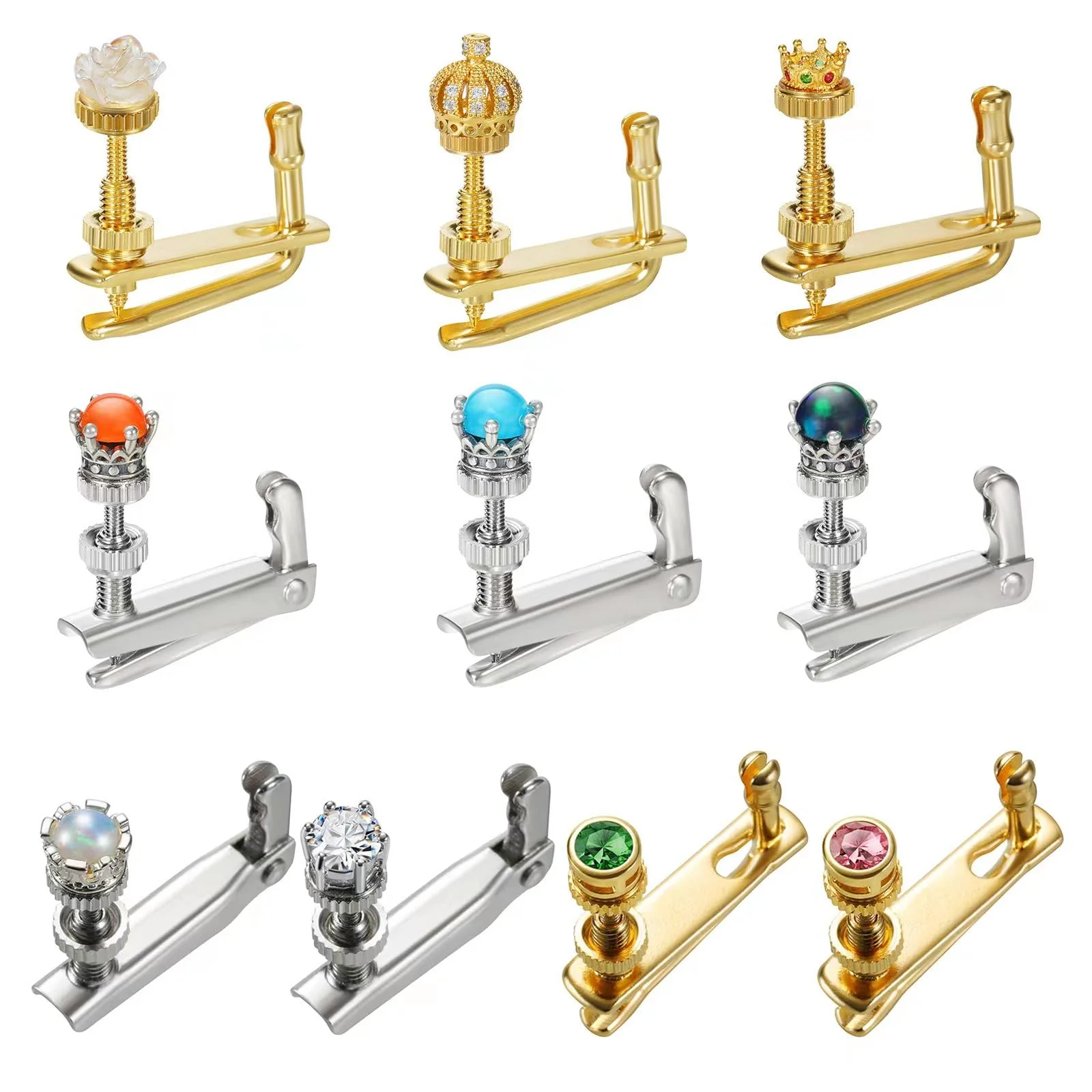 Handmade Creative Violin Fine Tuning Violin Tuners Violin Screw Violin String Adjusters for 3/4 4/4 Violins (6PINK) 06-PINK DIAMOND - Image 5