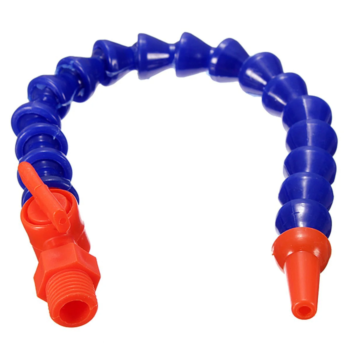 Haobase 1 x Plastic Flexible Water Oil Coolant Hose Round Nozzle with Switch Valve 300 mm - Image 2