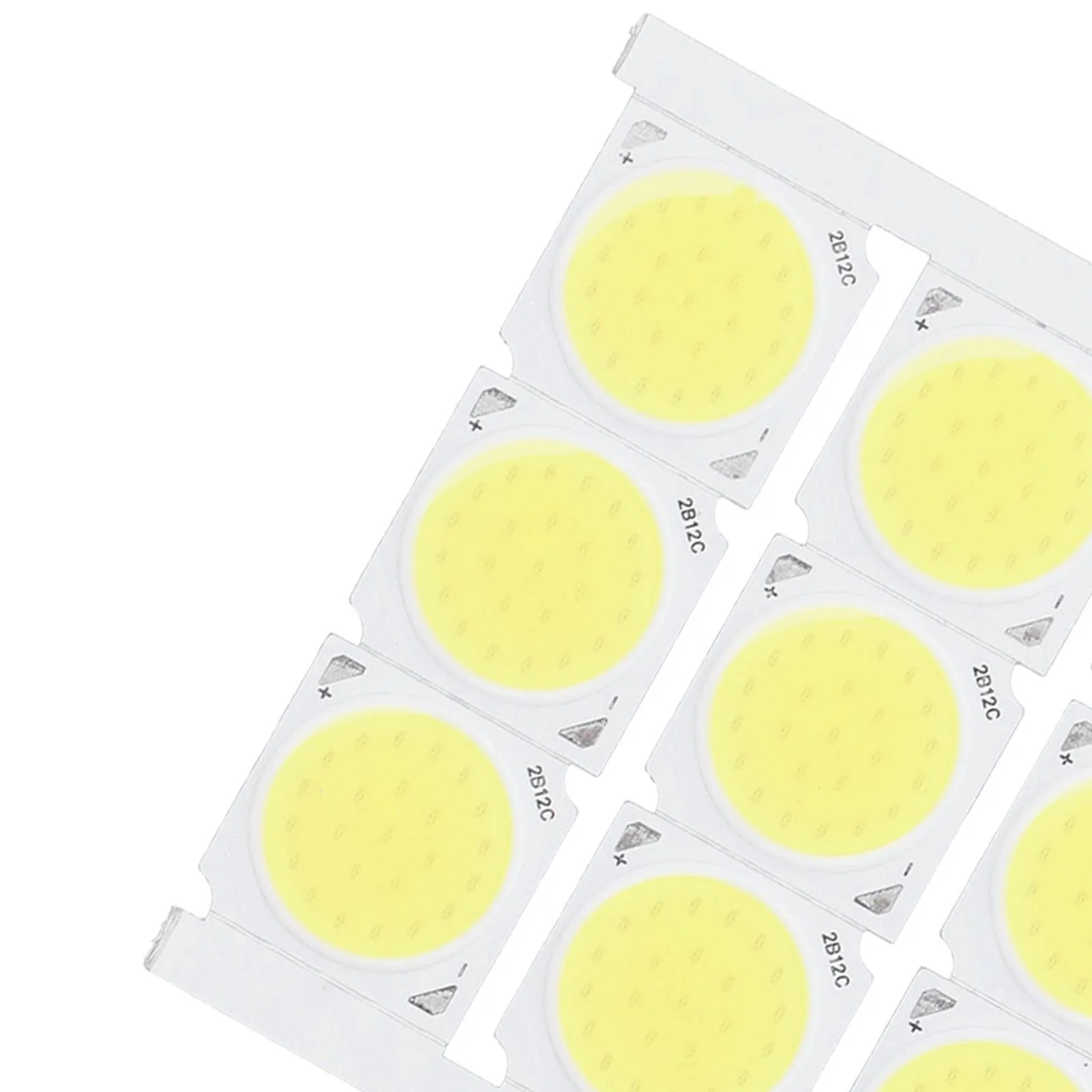 Haofy COB Integrated LED Light Chip, 12 Pieces COB Light Source High Performance Round LED Chip 12 W 36-41 V 1080 LM for DIY Interior Lighting (White) (White Light) White Light - Image 4