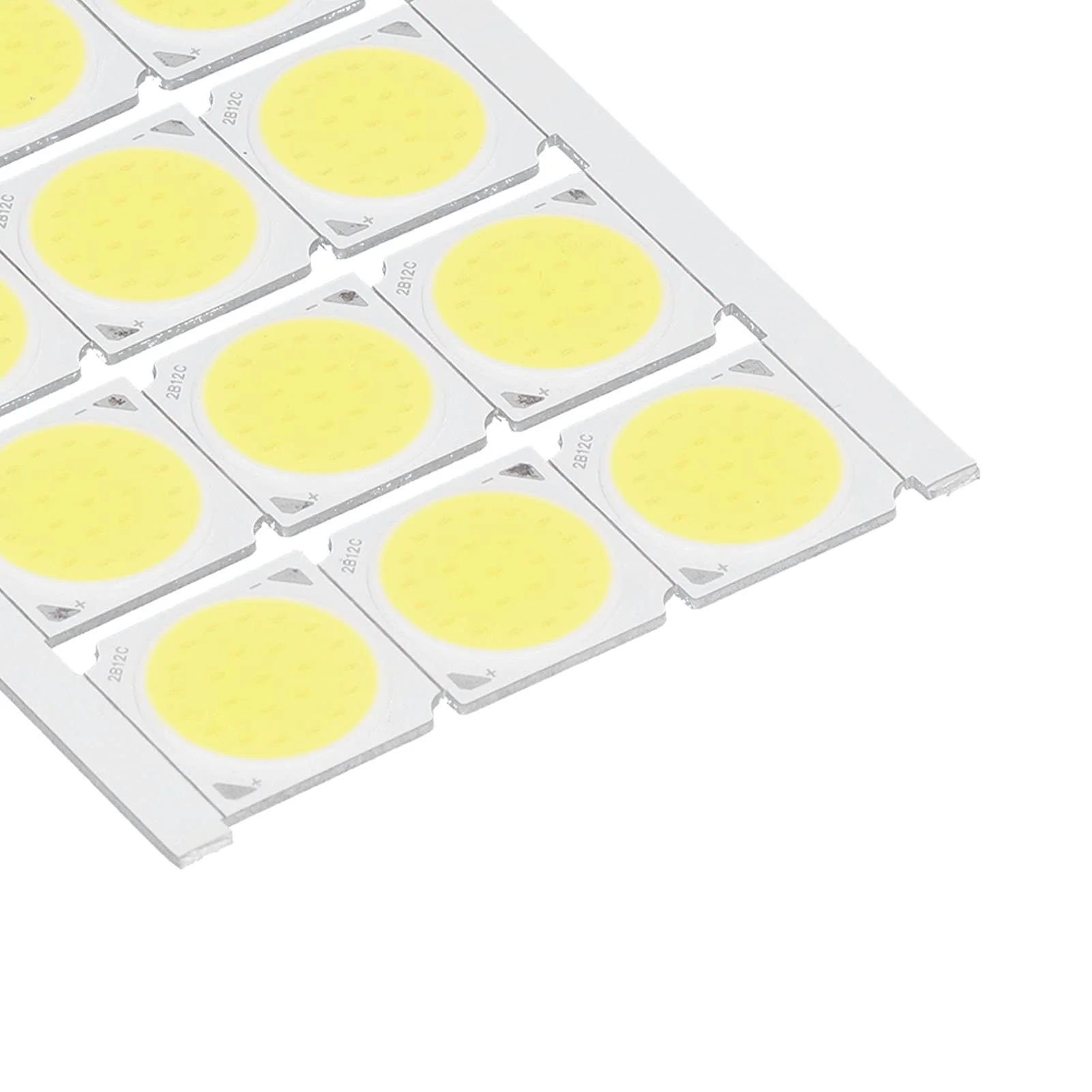 Haofy COB Integrated LED Light Chip, 12 Pieces COB Light Source High Performance Round LED Chip 12 W 36-41 V 1080 LM for DIY Interior Lighting (White) (White Light) White Light - Image 5