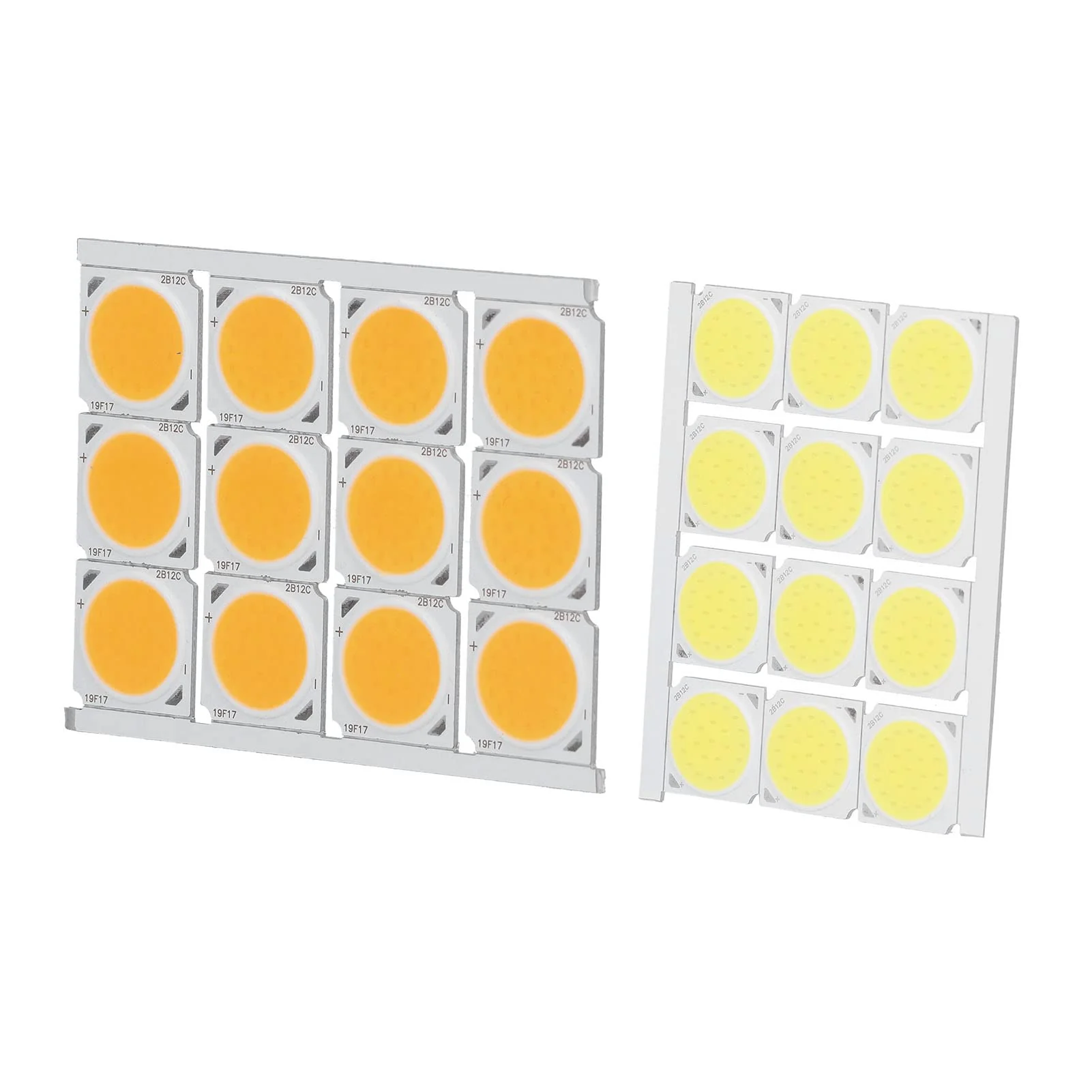 Haofy COB Integrated LED Light Chip, 12 Pieces COB Light Source High Performance Round LED Chip 12 W 36-41 V 1080 LM for DIY Interior Lighting (White) (White Light) White Light - Image 9