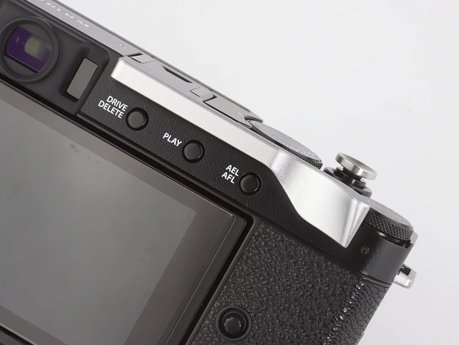 Haoge THB-X4S Hand Grip Metal Hot Shoe Thumb Up Rest for Fujifilm Fuji X-E4 Camera Silver - Image 2