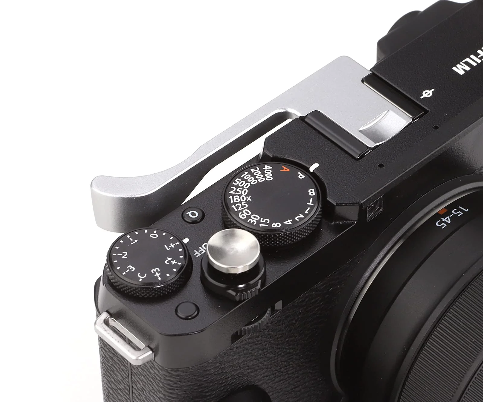 Haoge THB-X4S Hand Grip Metal Hot Shoe Thumb Up Rest for Fujifilm Fuji X-E4 Camera Silver - Image 5