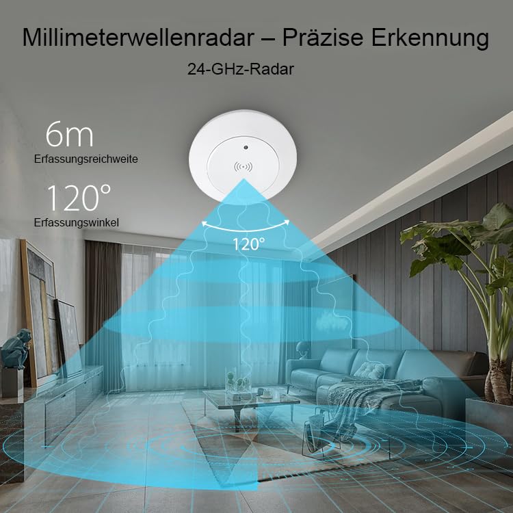Haozee - Presence Sensor, Zigbee Millimeter Wave Presence Sensor, Intelligent Motion Sensor Light Switch with Auto On/Off, Requires TUYA HUB, Supports Home Assistant - Image 2