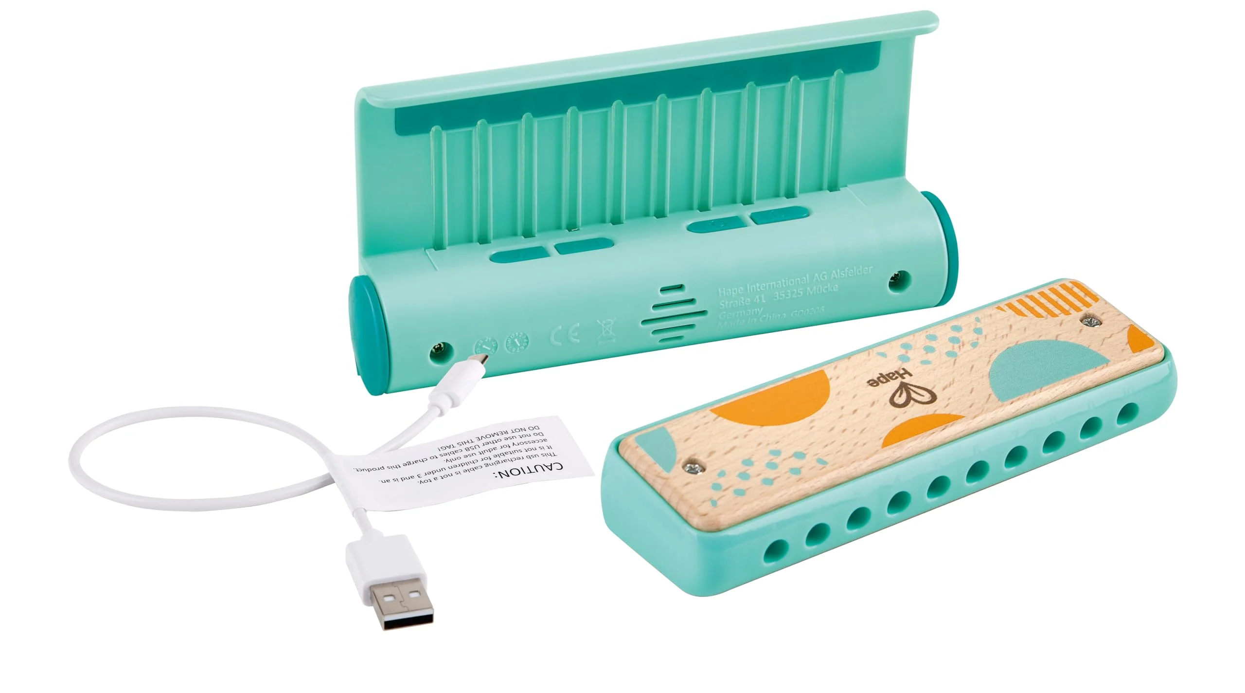 Hape Learn with Lights Harmonica | USB Charging Capabilities | Leaning and Band Mode | Musical Instrument - Image 4