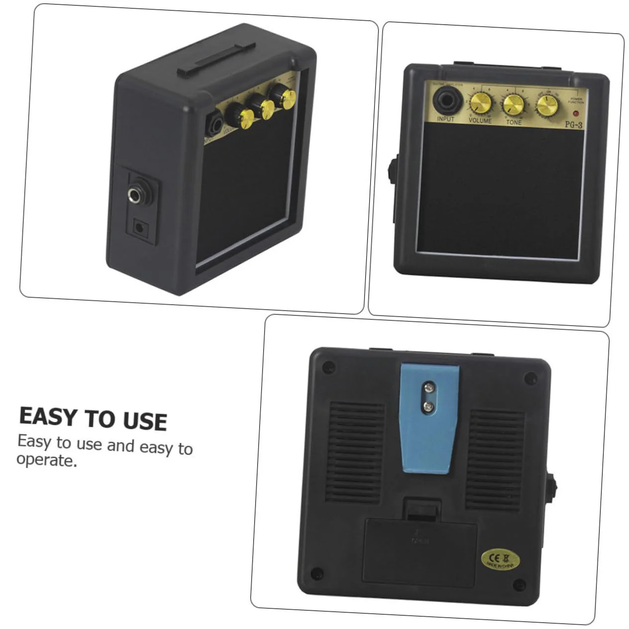 Happyyami Mini Guitar Amplifier Portable Compact Guitar Speaker Mini Loudspeaker for Acoustic and Electric Guitar - Image 7