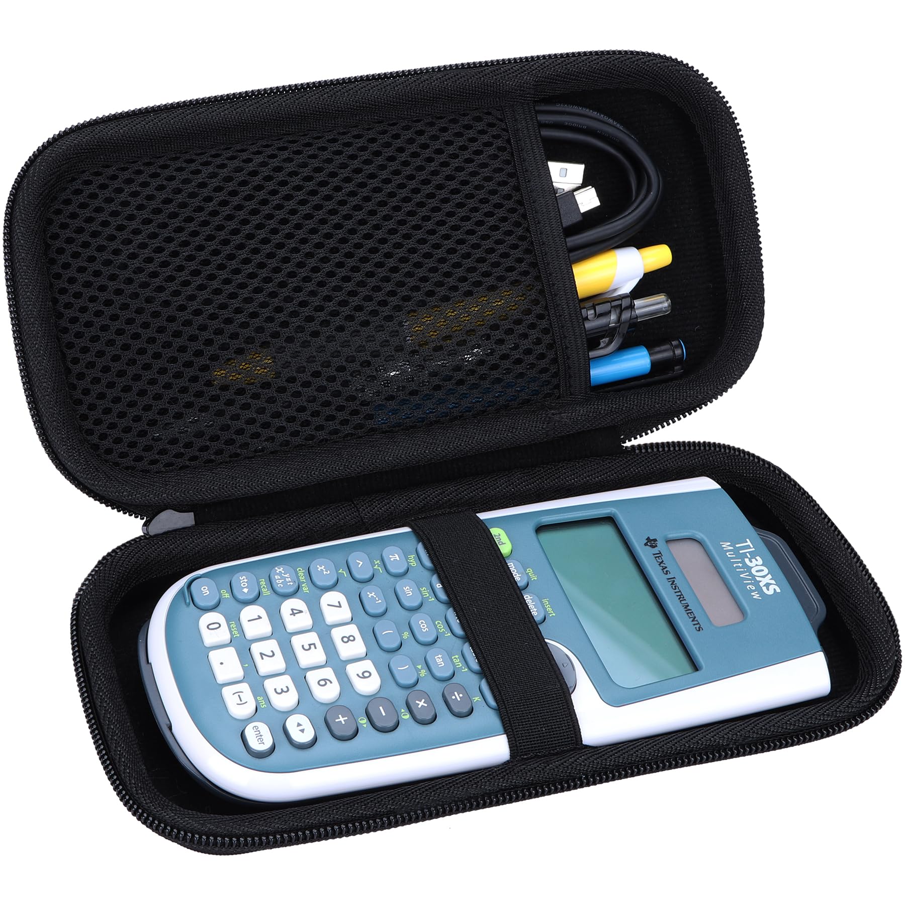 Hard Carry Case Compatible with Texas Instruments TI-30XIIS TI-30XS TI-30Xa TI-36X Pro Scientific Calculator (Black Case) Black Case - Image 2