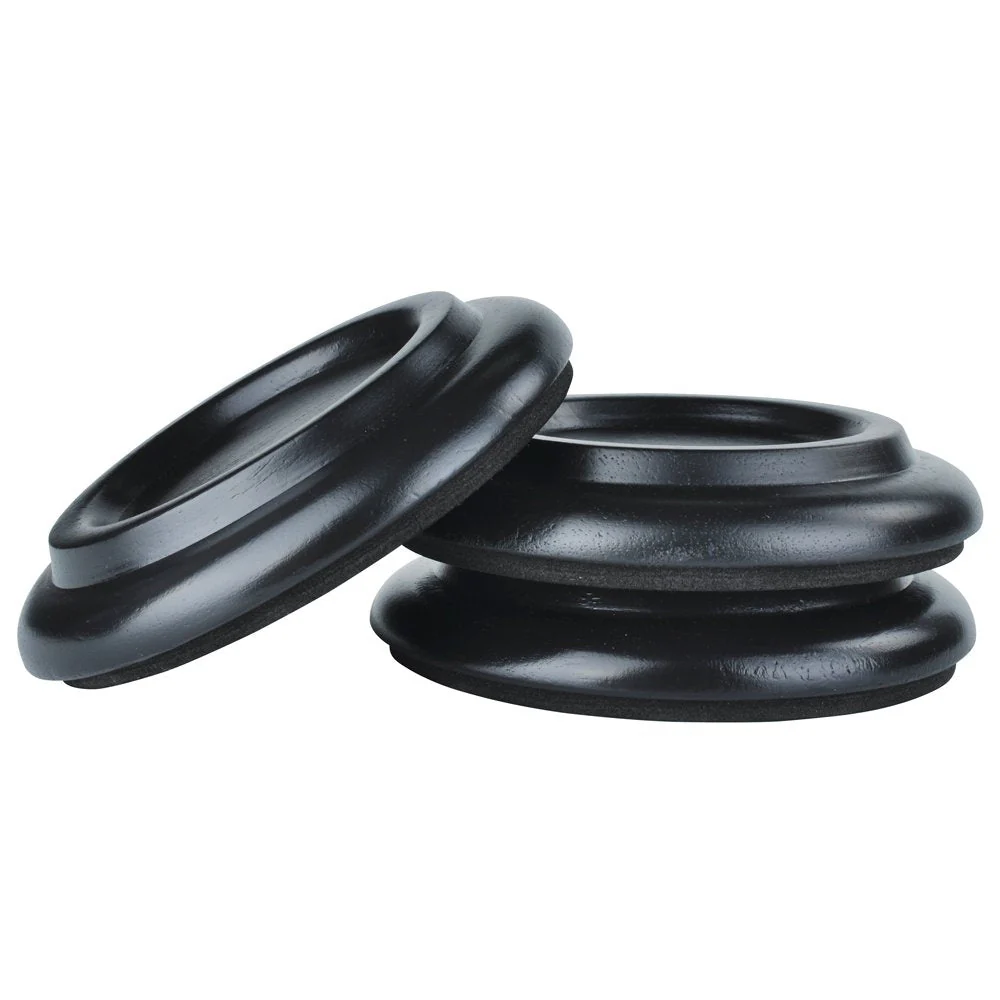 Hardwood Grand Piano Caster Cups 6 Colors Set of 3 Furniture Leg Pads Protection Black - Image 3