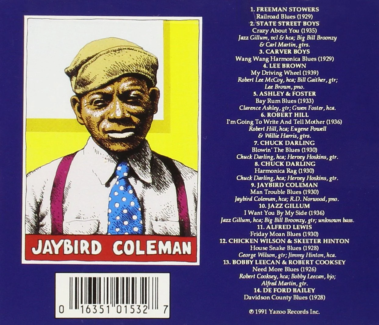 HARMONICA BLUES / VARIOUS Audio CD, Remixes included, April 8, 1991 - Image 2