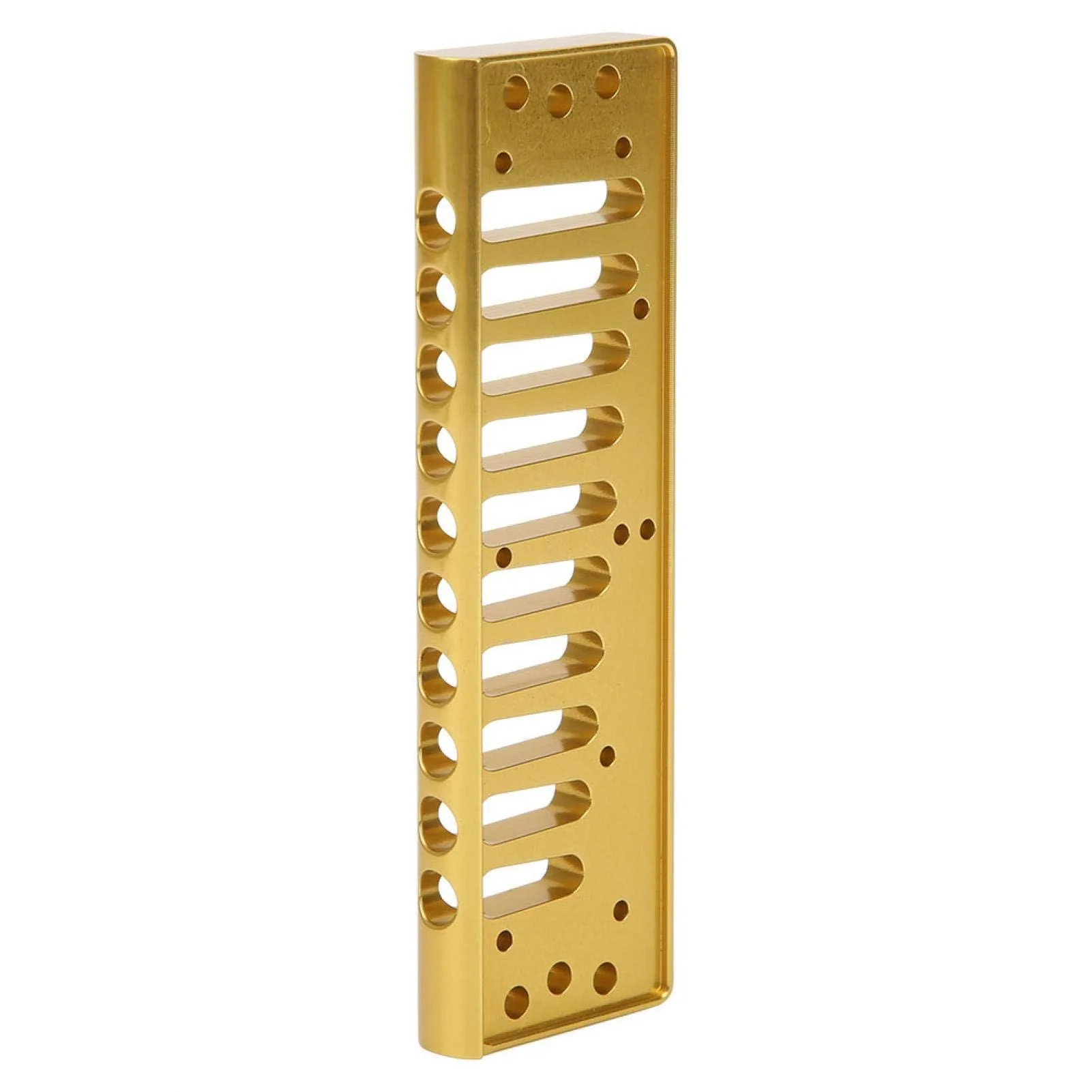 Harmonica Comb, Aluminum Alloy Comb Harmonica Part for Hohne SP20 Blues HormonicaComb Accessory 10 Hole Blues Harp Comb(gold) gold - Image 5