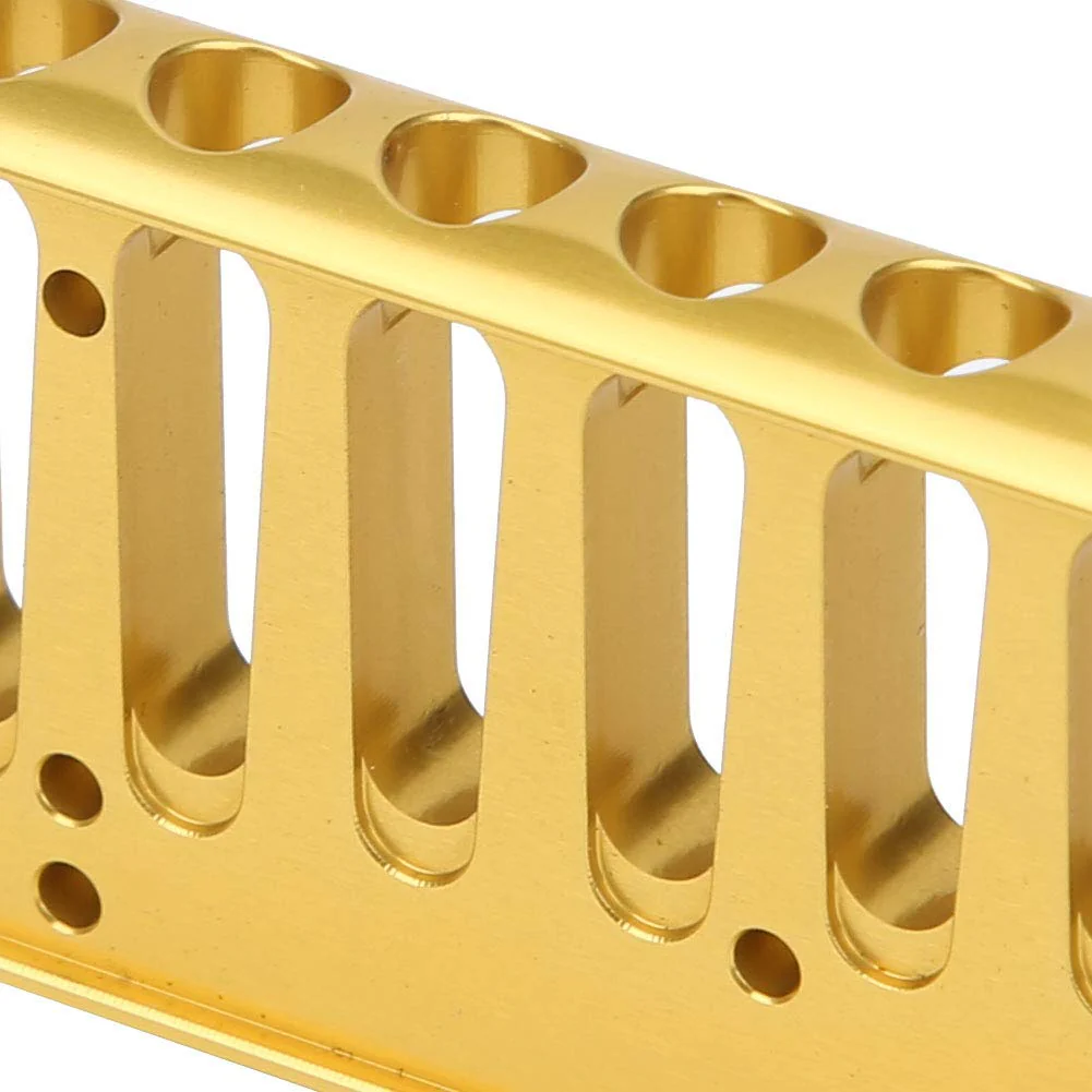 Harmonica Comb, Aluminum Alloy Comb Harmonica Part for Hohne SP20 Blues HormonicaComb Accessory 10 Hole Blues Harp Comb(gold) gold - Image 7
