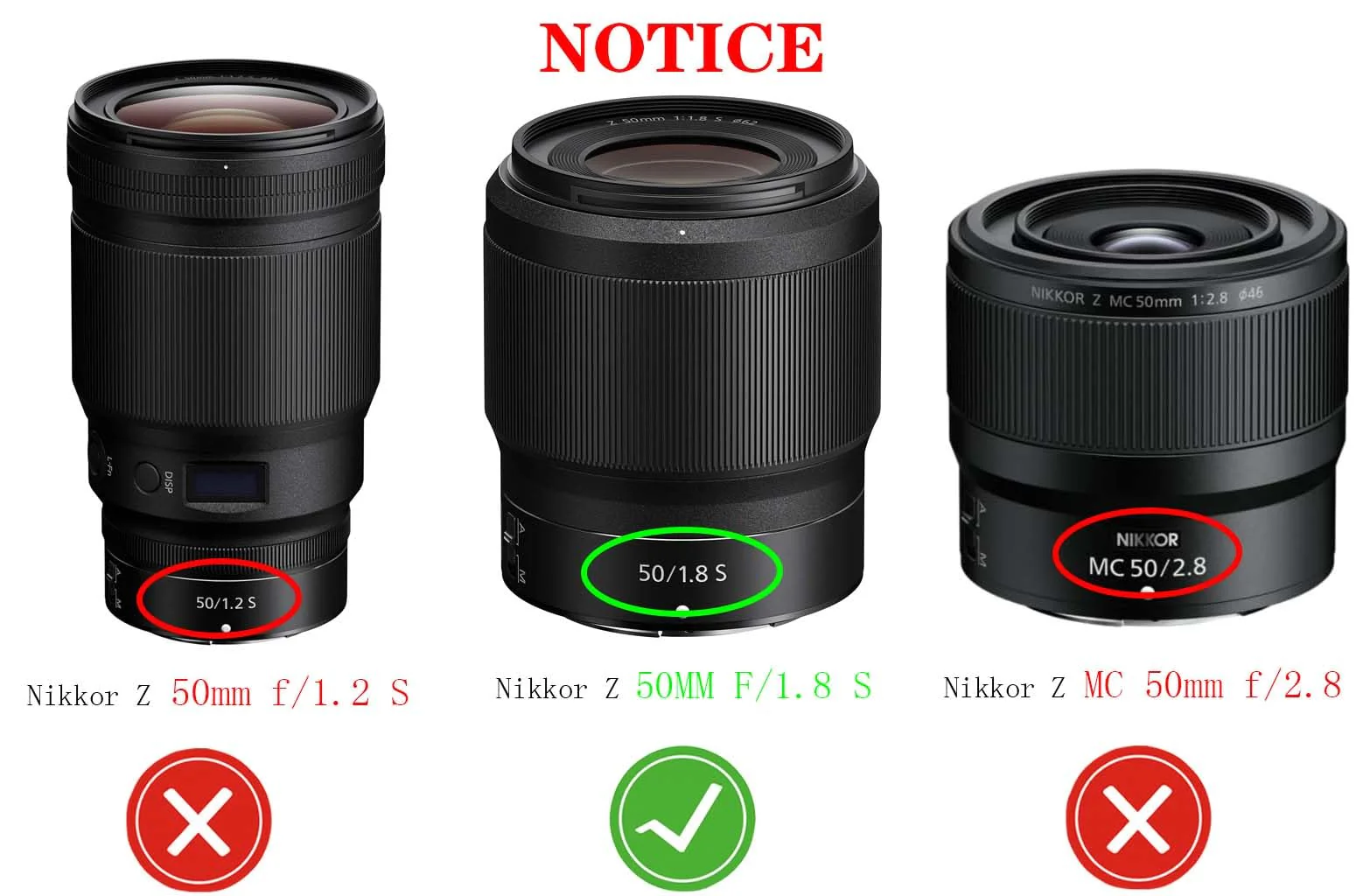 HB-90A Lens Hood for Nikon NIKKOR Z 50mm f/1.8 S (Not for Z 50mm f/1.2 S) Lens,62mm Lens Hood,HUIPUXIANG - Image 2