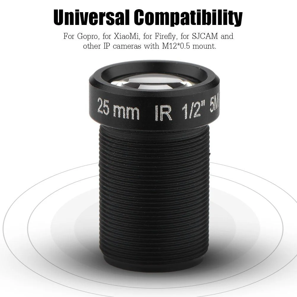HD CCTV Camera Lens, 5 Million Pixels and 25mm Focal Length Have IR Night Vision Function Universal Compatibility Gives You a 24-Hour Default - Image 5