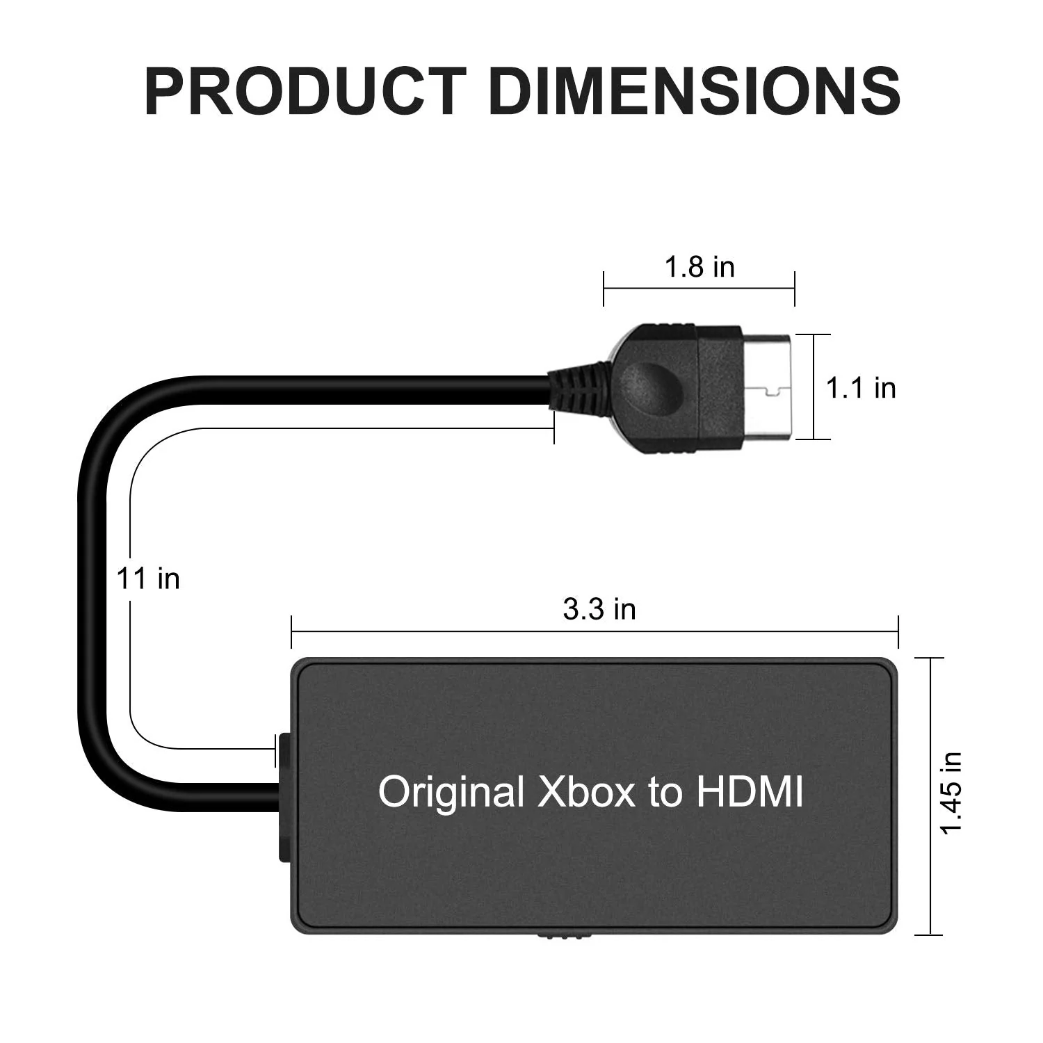 HD Link Cable for Original Xbox Original Xbox HDMI Converter Automatically Detects and Converts YPbPr Component Signal to 480i/720p Output（100% Improved Picture Quality） - Image 4