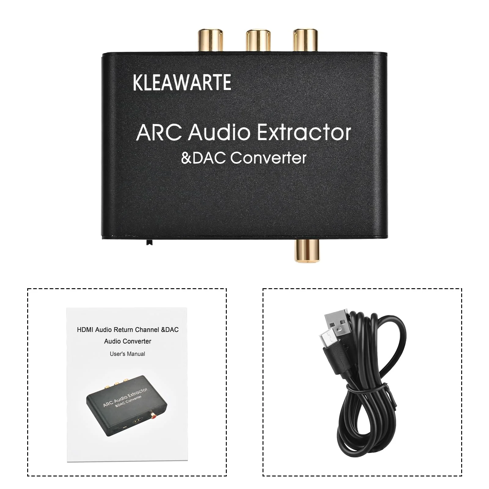 HDMI ARC Adapter ARC Audio Extractor ARC HDMI SPDIF/Optical Coaxial to Stereo Audio SPDIF Coaxial L/R 3.5mm Jack for TV 192KHz Digital to Analog Converter DAC Converter - Image 5
