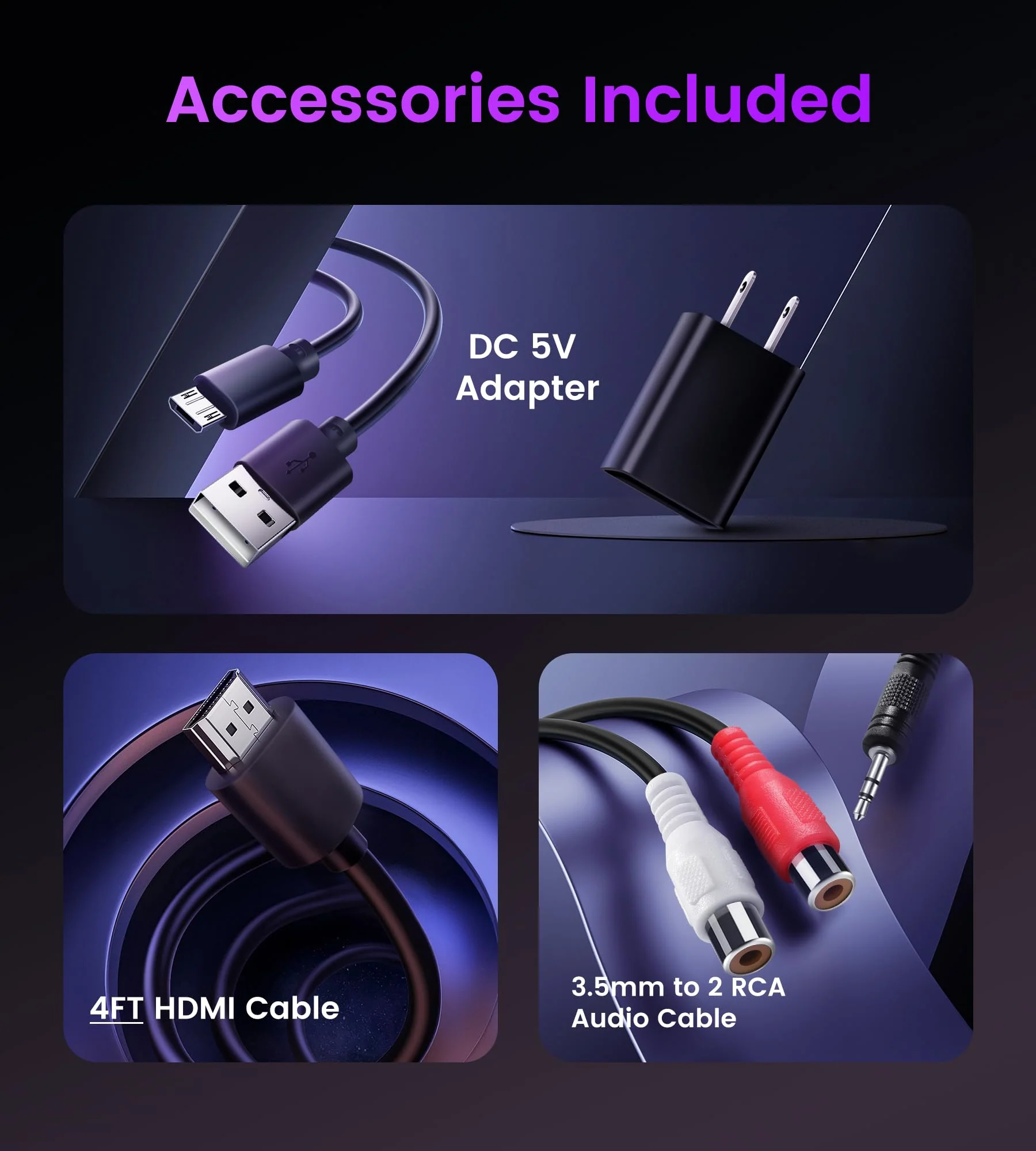 HDMI ARC Audio Extractor 4K@60Hz, HDMI to HDMI + Optical Toslink SPDIF + 3.5mm AUX Jack Stereo Audio Adapter, HDMI Audio Converter Splitter Inserter Embedder Support HDCP2.2 Digital PCM DTS 5.1 - Image 4