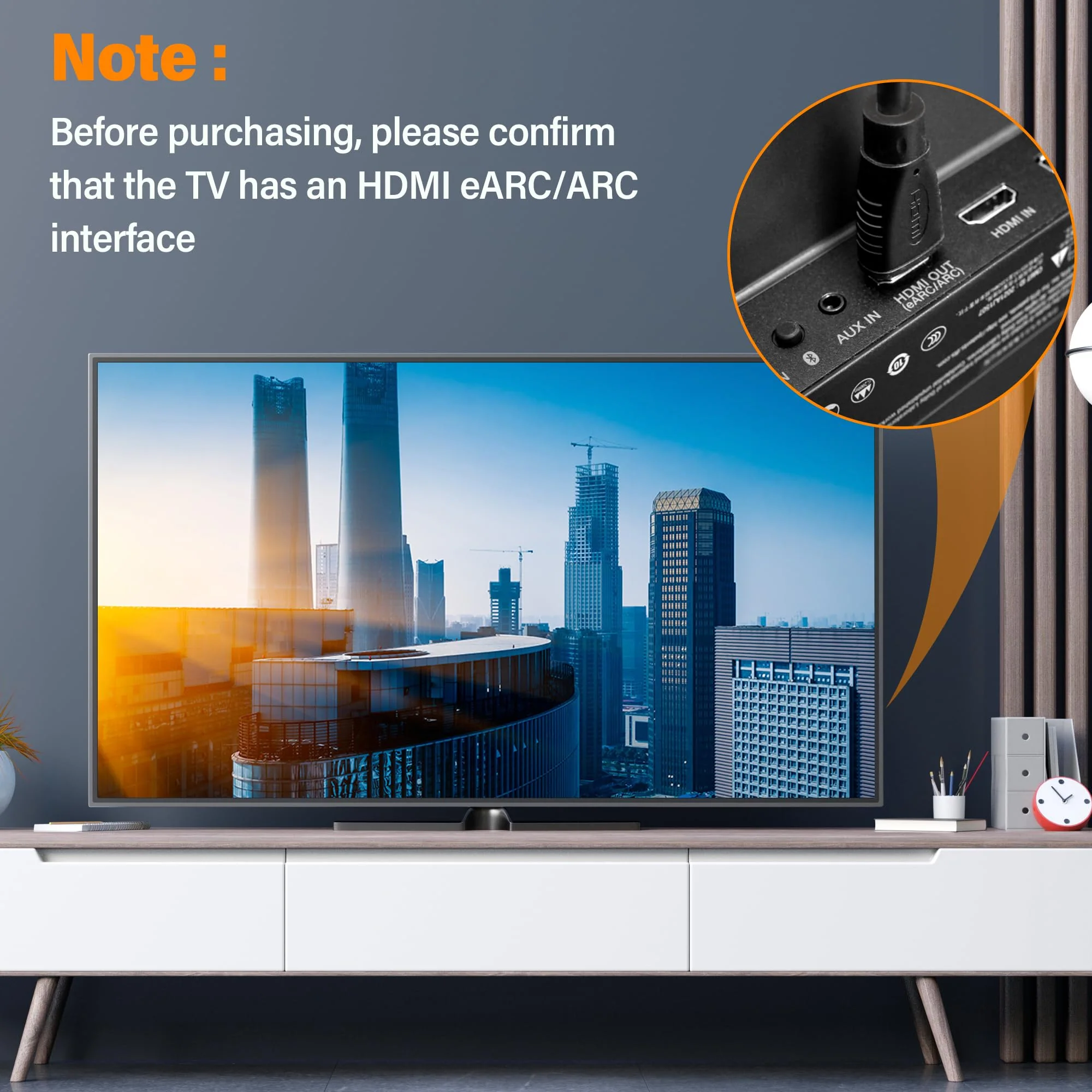 HDMI Earc/Arc Audio Extractor/Adapter, HDMI Earc/Arc to HDMI, RCA R/L, Optical, 3.5mm Audio Converter - Image 2