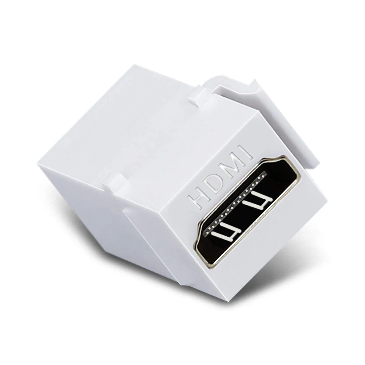 HDMI Keystone Jack, 10 Pack HDMI Keystone Insert Female to Female Coupler Adapter - White 10pcs 10pack - Image 5