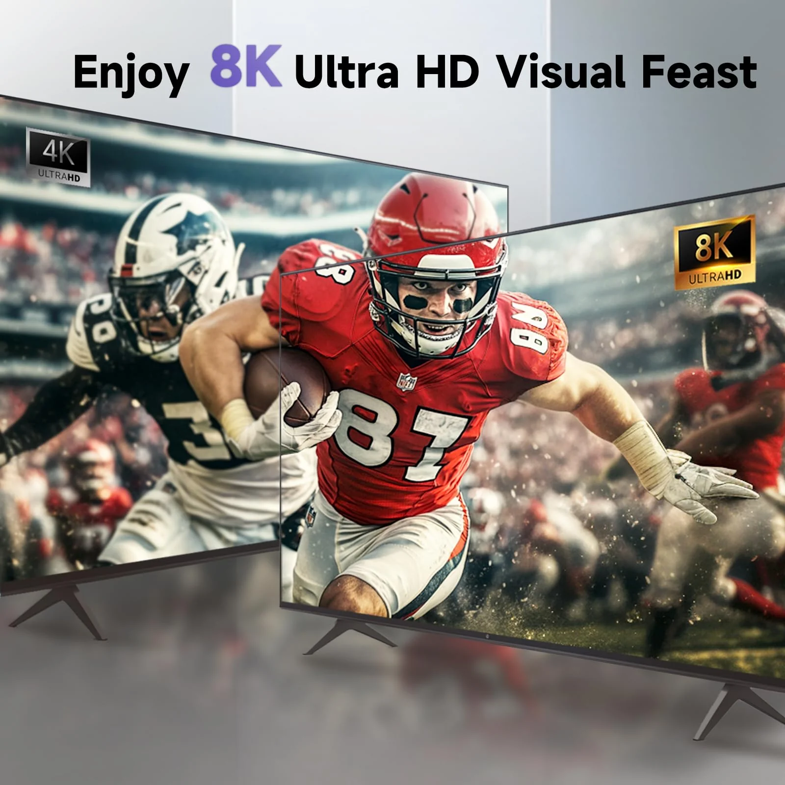 HDMI Switch 2 in 1 Out, 8K@60Hz 4K@120Hz, Aluminum HDMI 2.1 Switcher, Supports VRR HDR10+ Dolby Vision 48Gbps HDMI Splitter, Perfect for Gaming, PS5, Xbox, Roku, Fire Stick(Black) Black - Image 4