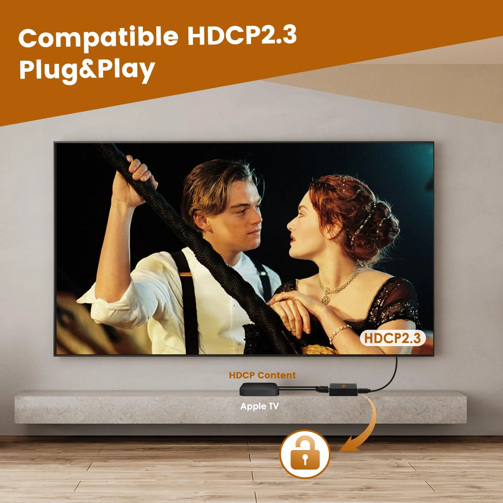 HDMI to Optical Audio Adapter, HDMI Audio Extractor to 3.5mm AUX Sound Extractor Splitter, 4K@60Hz Audio Converter Supports HDMI 2.0, HDCP 2.3, for Apple TV, Fire TV PS5, Xbox etc - Image 4