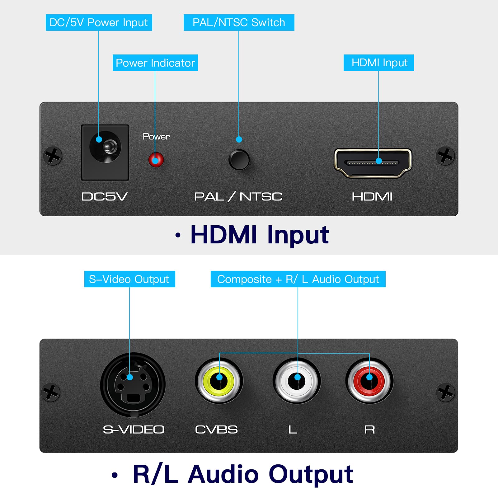 HDMI to S-Video RCA Converter, 1080P Input, Easy Installation, No Software Required - Image 6