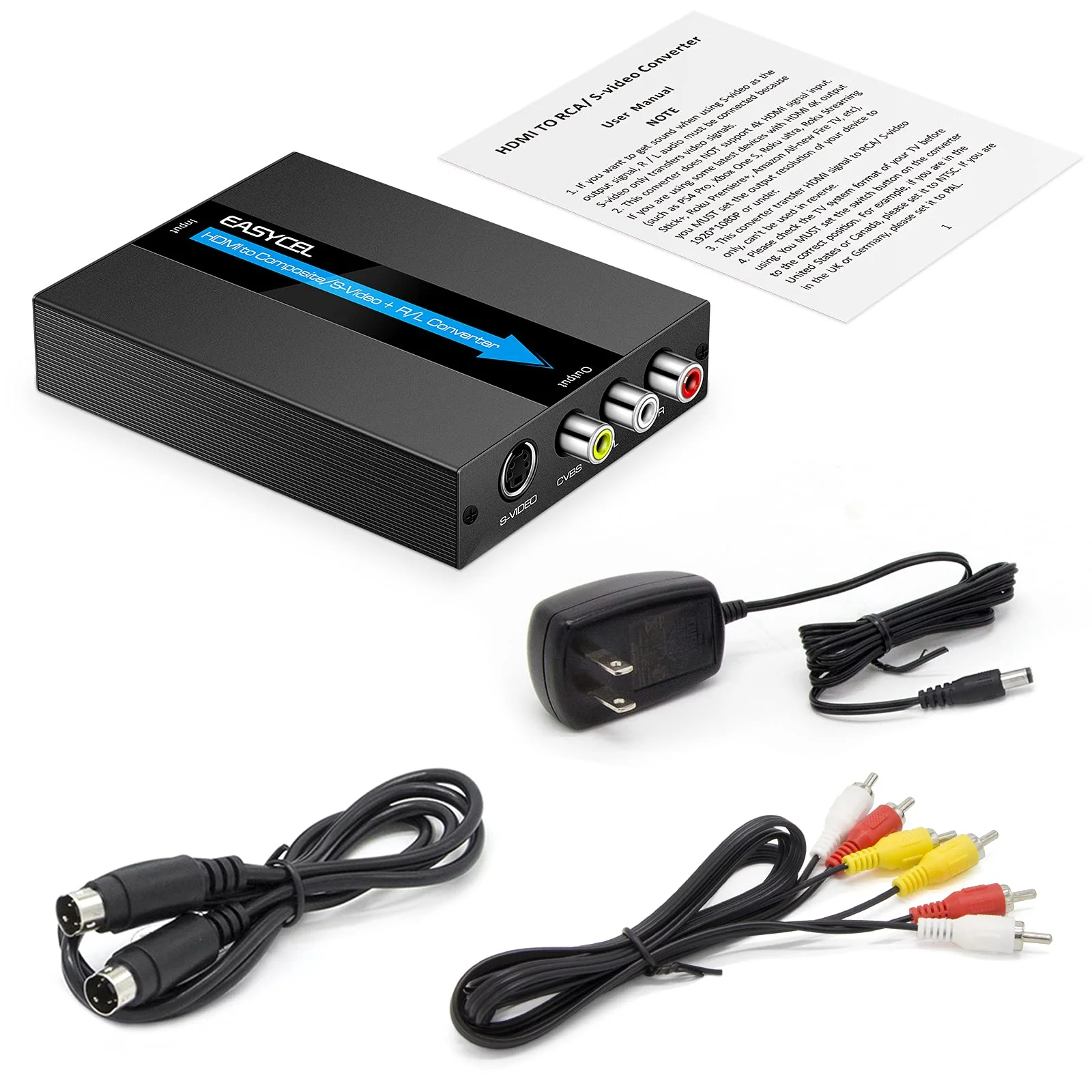 HDMI to S-Video RCA Converter, 1080P Input, Easy Installation, No Software Required - Image 7