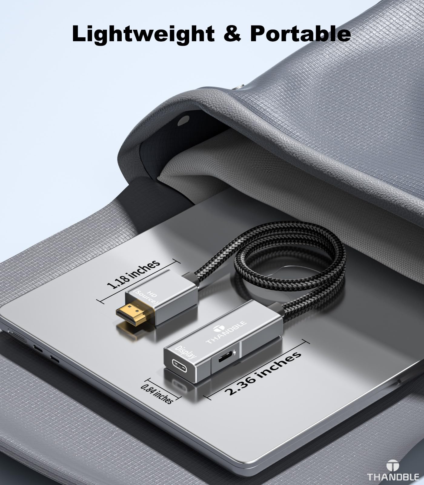 HDMI to USB C Adapter 4K60Hz, Unidirectional HDMI Male (Source) to USB C Female (Display) for Portable Monitor, AR Glasses XREAL One/Air 2 Pro/VITURE Pro/Rokid, PS4/5, Xbox, Switch, ROG Ally - Image 7