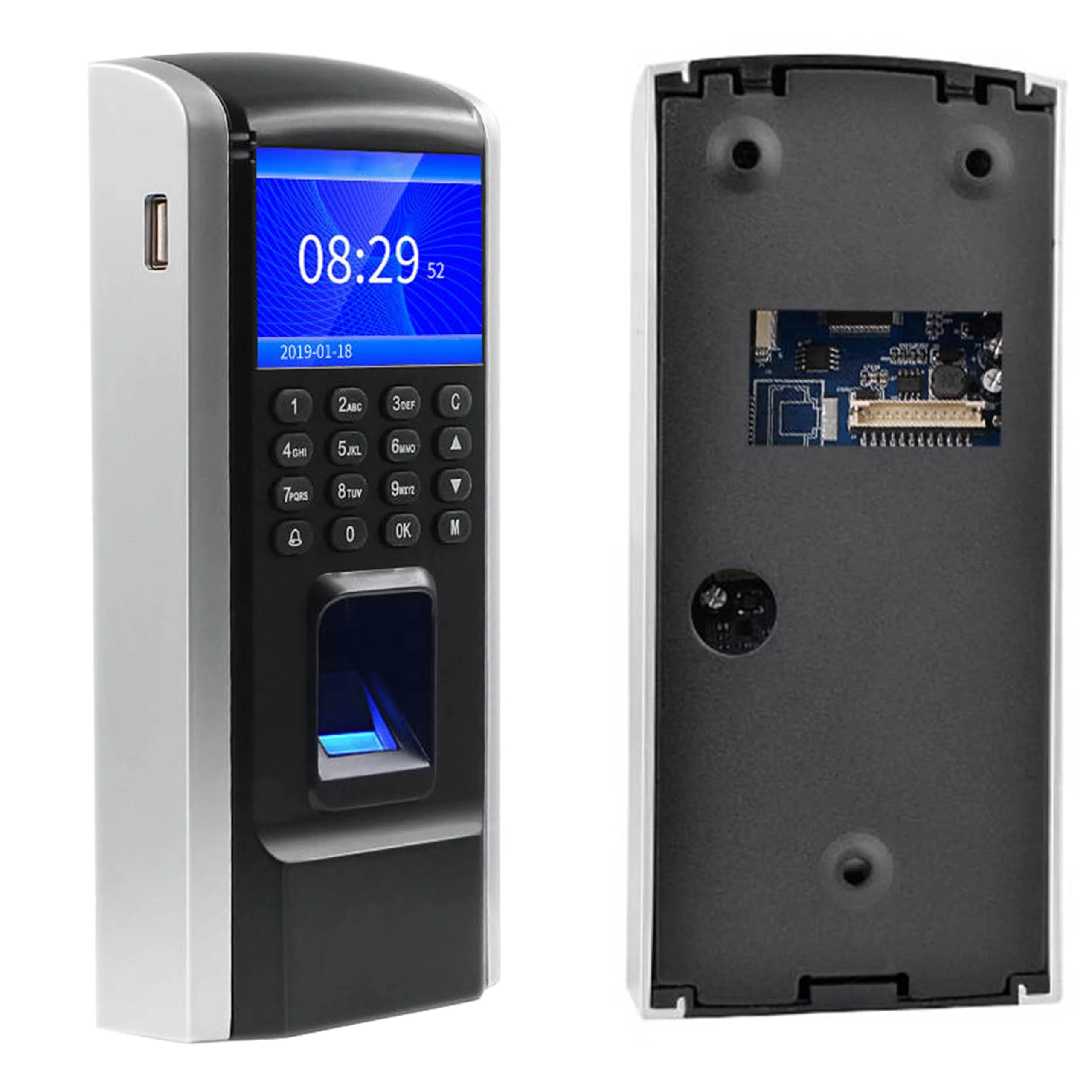HDWR CTR12 Stamping in the Machine, Time Attendance, Timing Clock with Fingerprint, Password and 125kHz RFID Card System, Scheduling, Employee Time Attendance - Image 8