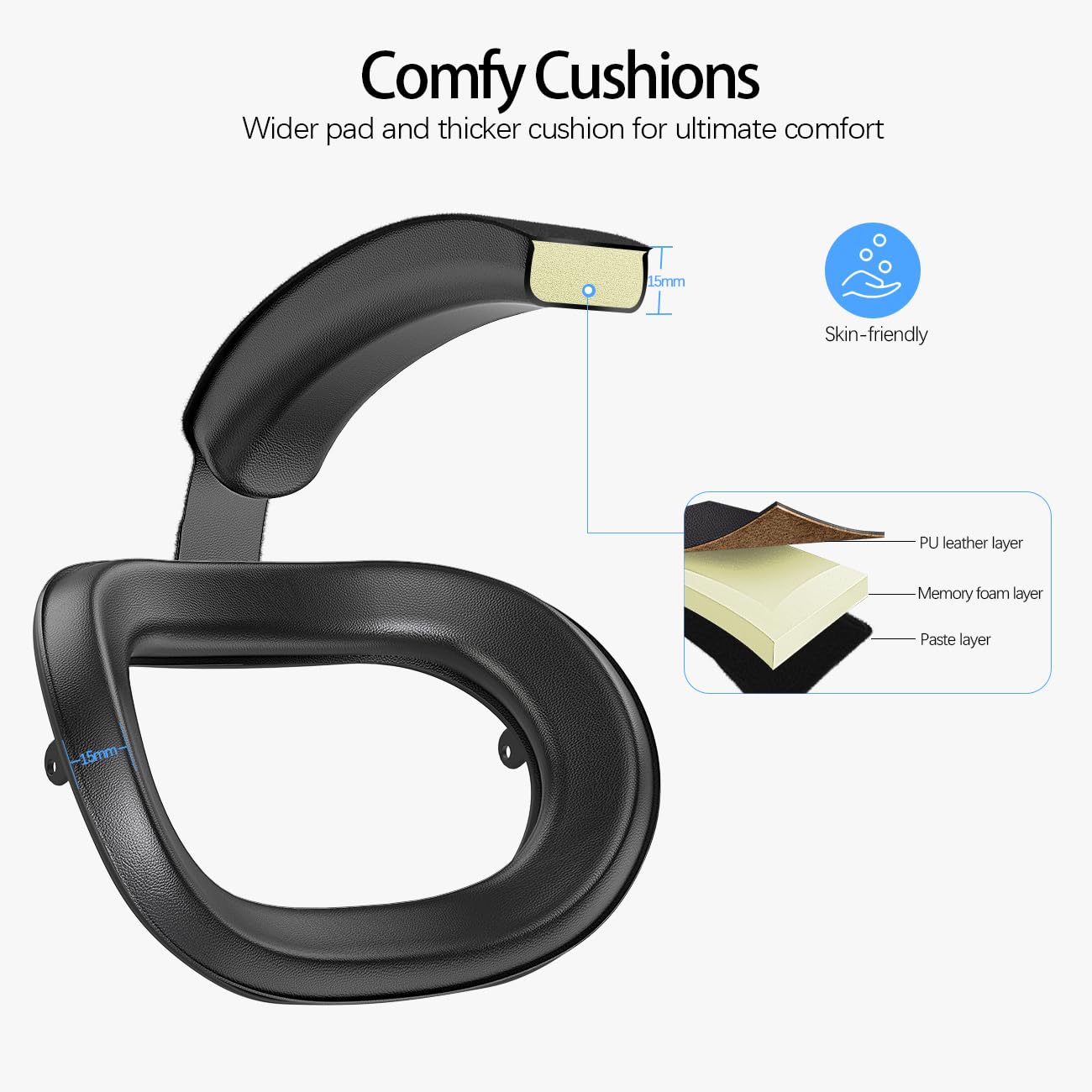 Head Strap for Meta Quest 2 VR Headset Elite Strap Adjustable Soft Cushion Headstrap Oculus Quest 2 Replacement for Virtual Reality - Image 4