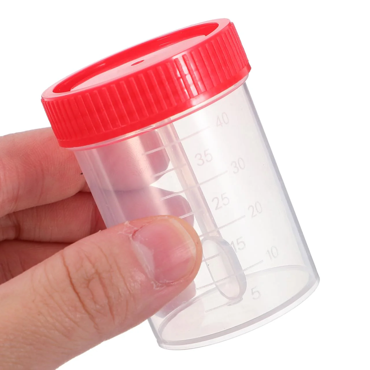 Healifty 50 Pcs Screw On Sample Cups with Spoon Stool Sealed Container Sample Tube 40ml - Image 7