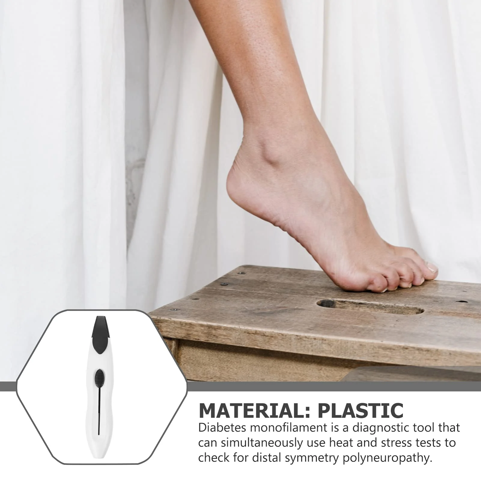 Healifty Diabetic Monofilament Tester Pen 10G Foot Filament Tartar Monofilament Diabetic Neuropathy Foot Test Pack of 12 - Image 8