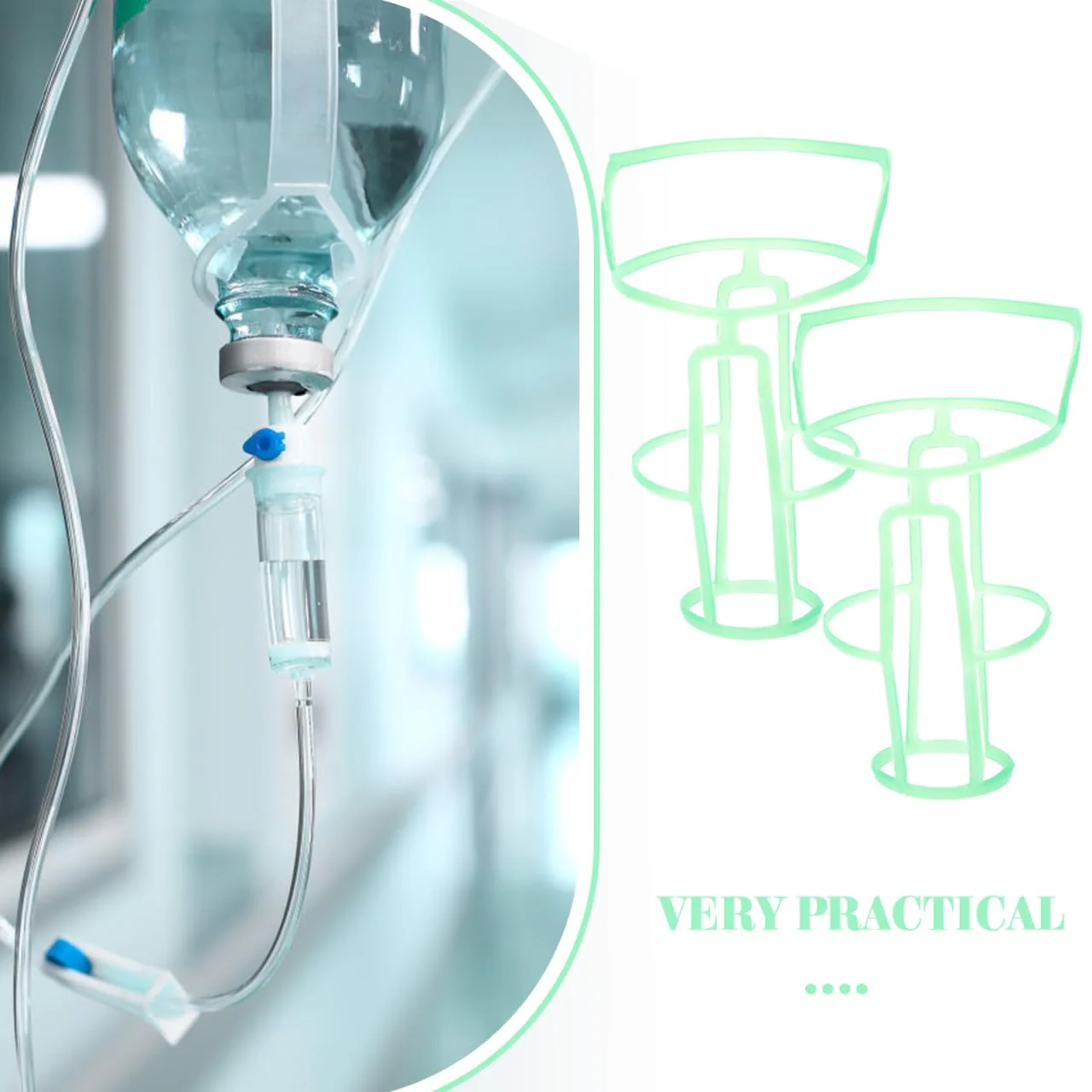 Healvian 36 Pieces Infusion Bottles Mesh Hangers Reusable Saline Bottle Holder Infusion Bottle Mesh Covers Infusion Bottle Holder for Safe Storage - Image 3