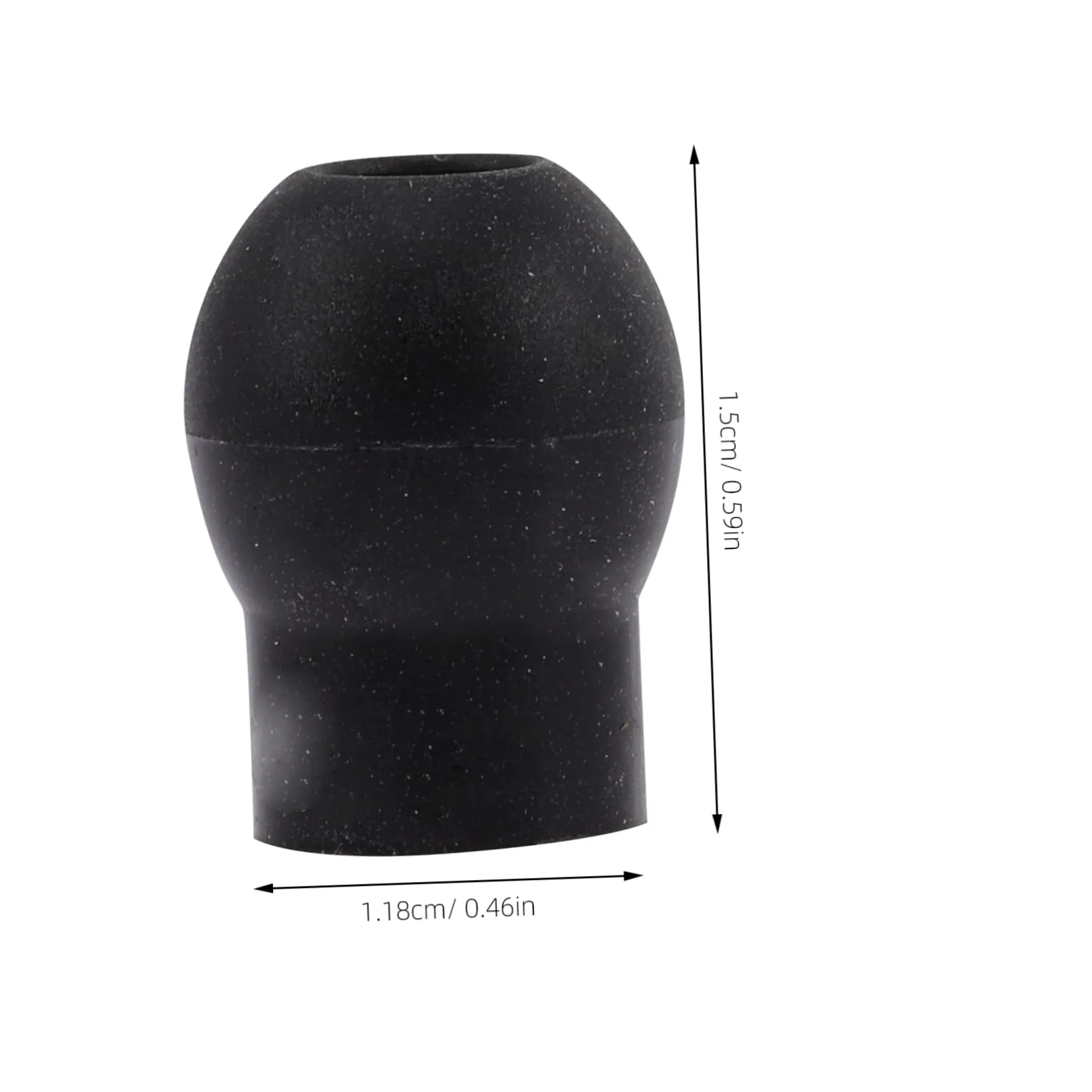 Healvian Pack of 4 Ear Plugs Accessories Ear Plugs Non Medical Not Medical Not Medical Soft Ear Tips Replacement Earplugs Not Medical Not Medical Not 1.5x1.2cm black - Image 2