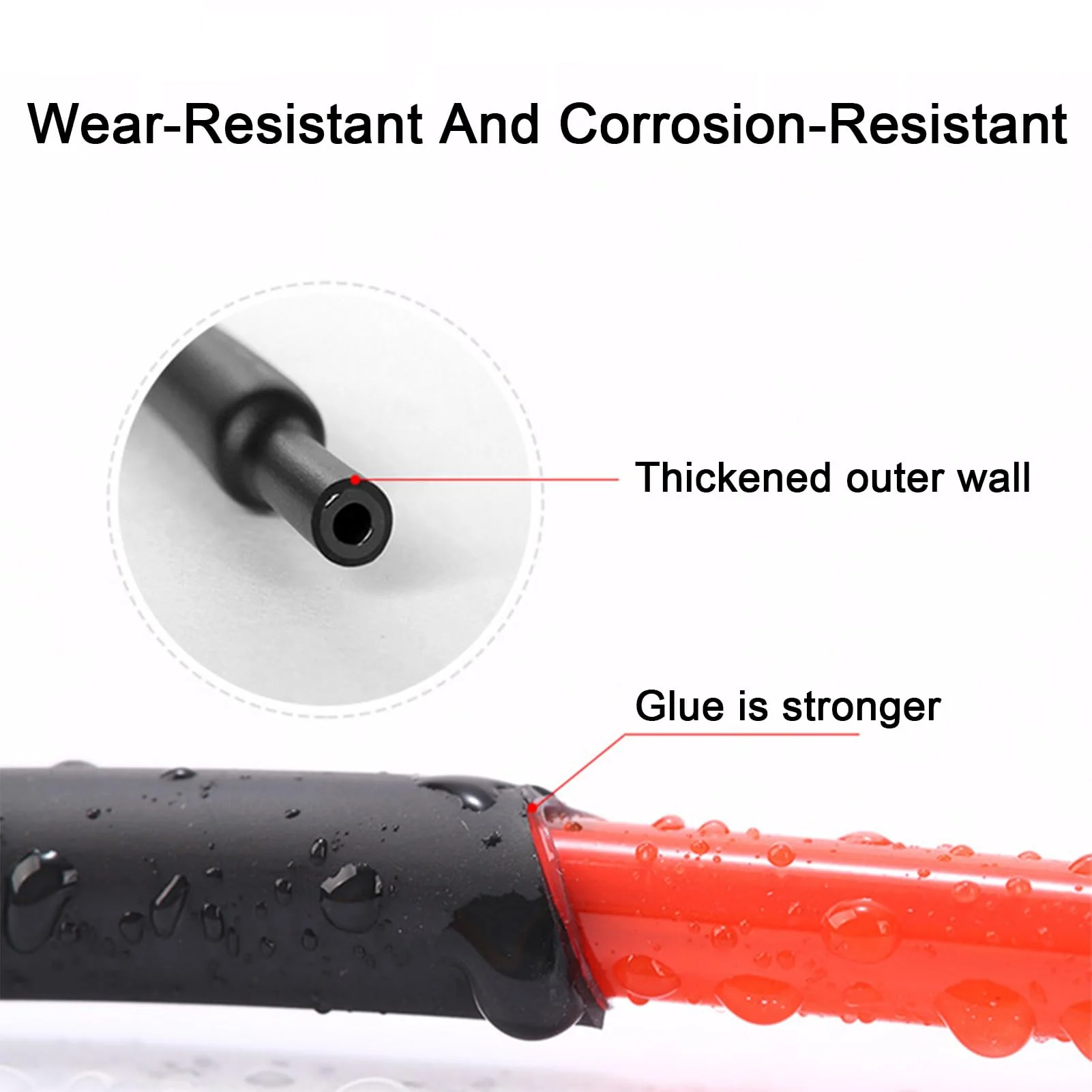Heat Shrink Tubing, Black, 4:1 Heat Shrink Tubing, Heat Shrink Tube Assortment, Waterproof, Heat Shrink Tube with Adhesive, Heat Shrink Tube Set, for Cables, Marking (Diameter 12 mm x 2 m) Diameter 12 mm x 2 m - Image 5