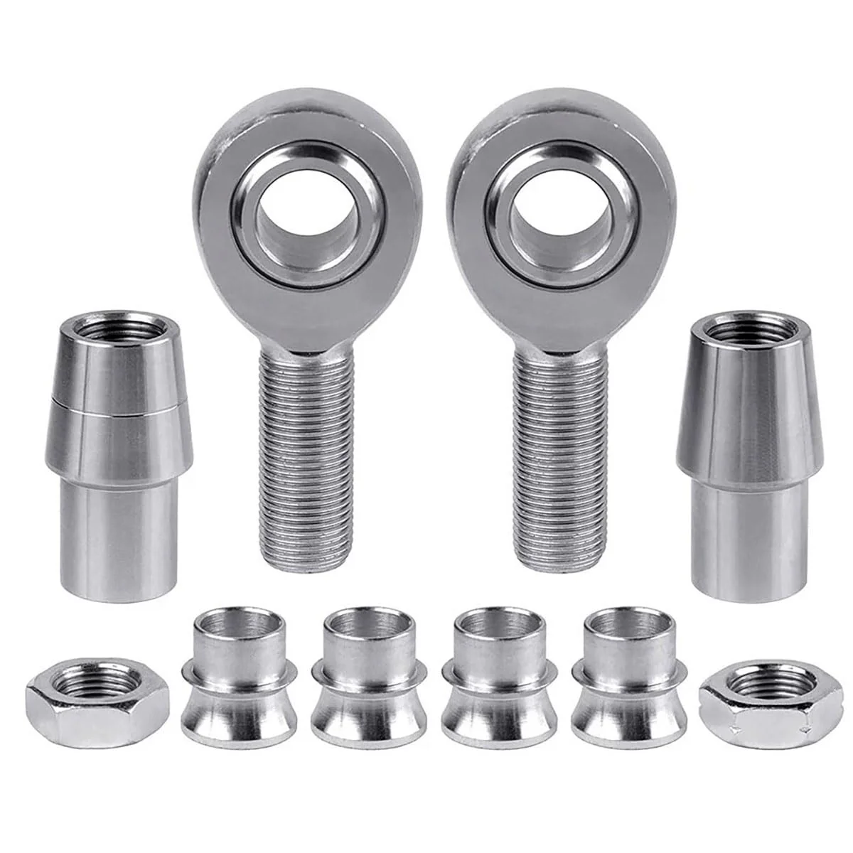 Heavy Duty 3/4" Heim Joints Kit, 28,081 lbs Load Chromoly Rod End Set for Panhard Bar, Traction Bars & Steering Linkage, 3/4-16 RH/LH Thread with 1.25" OD Tube Adapters & Misalignment Spacers - 1 Set 3/4-16(RH+LH) Style D 2 - Image 2