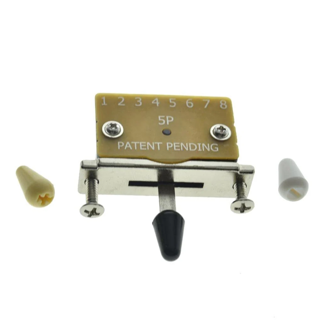 Heavy Duty 5 Way Guitar Pickup Lever Selector Switch for Strat Tele with 3 Plastic Tips - Image 2