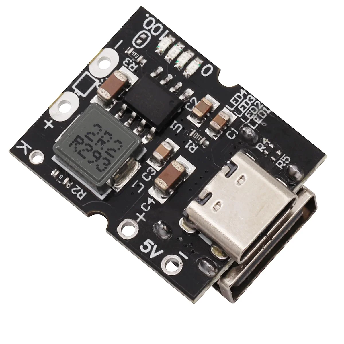 Heevhas 5V 2A Type-C USB Boost Step-Up Power Supply Module High Precision Lithium Battery Charging Protection Converter Boost Integrated Discharge Module (Pack of 3) - Image 5