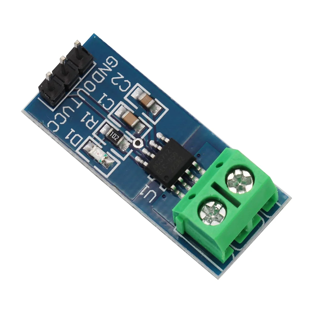 Heevhas ACS712 5A ACS712ELC-05B Current Sensor Module Hall Current Sensor Range Module for Arduino (Pack of 2) 2 x 5 A - Image 3