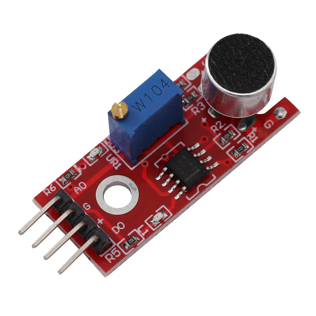 Heevhas KY-037 4 Pin Voice Recognition Sensor Module Sound Recognition Module Microphone Transmitter for Intelligent Robot Car Kits with Cable (Pack of 3) - Image 4