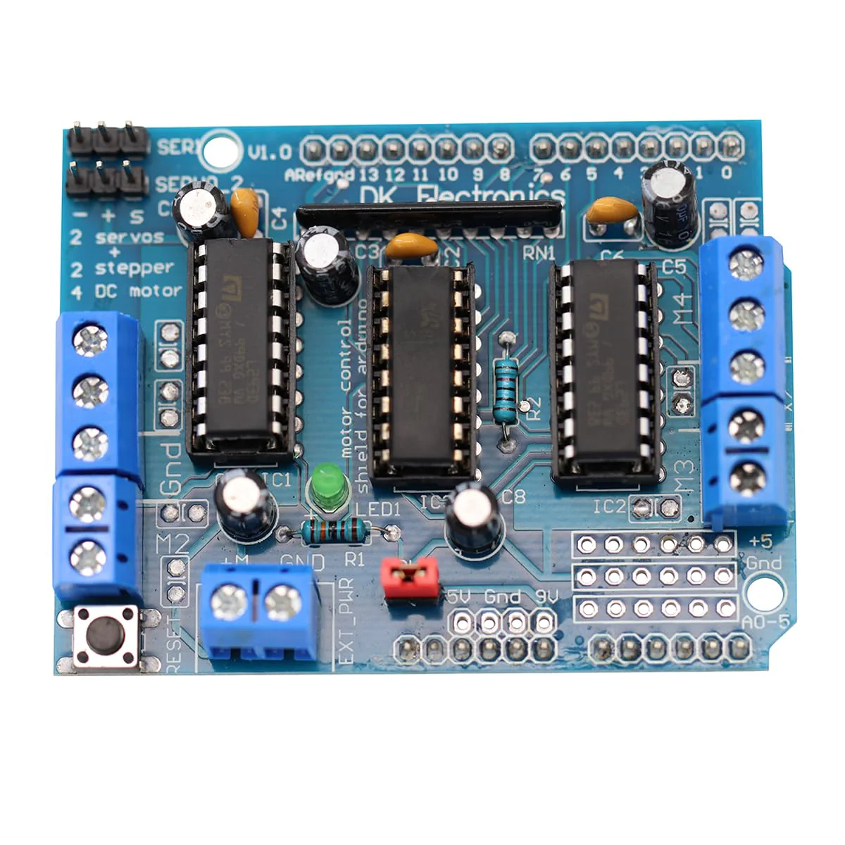 Heevhas L293D DC Motor Driver Expansion Card Stepper Motor Driver Stepper Expansion Board Motor Driver Shield (Pack of 2) - Image 3