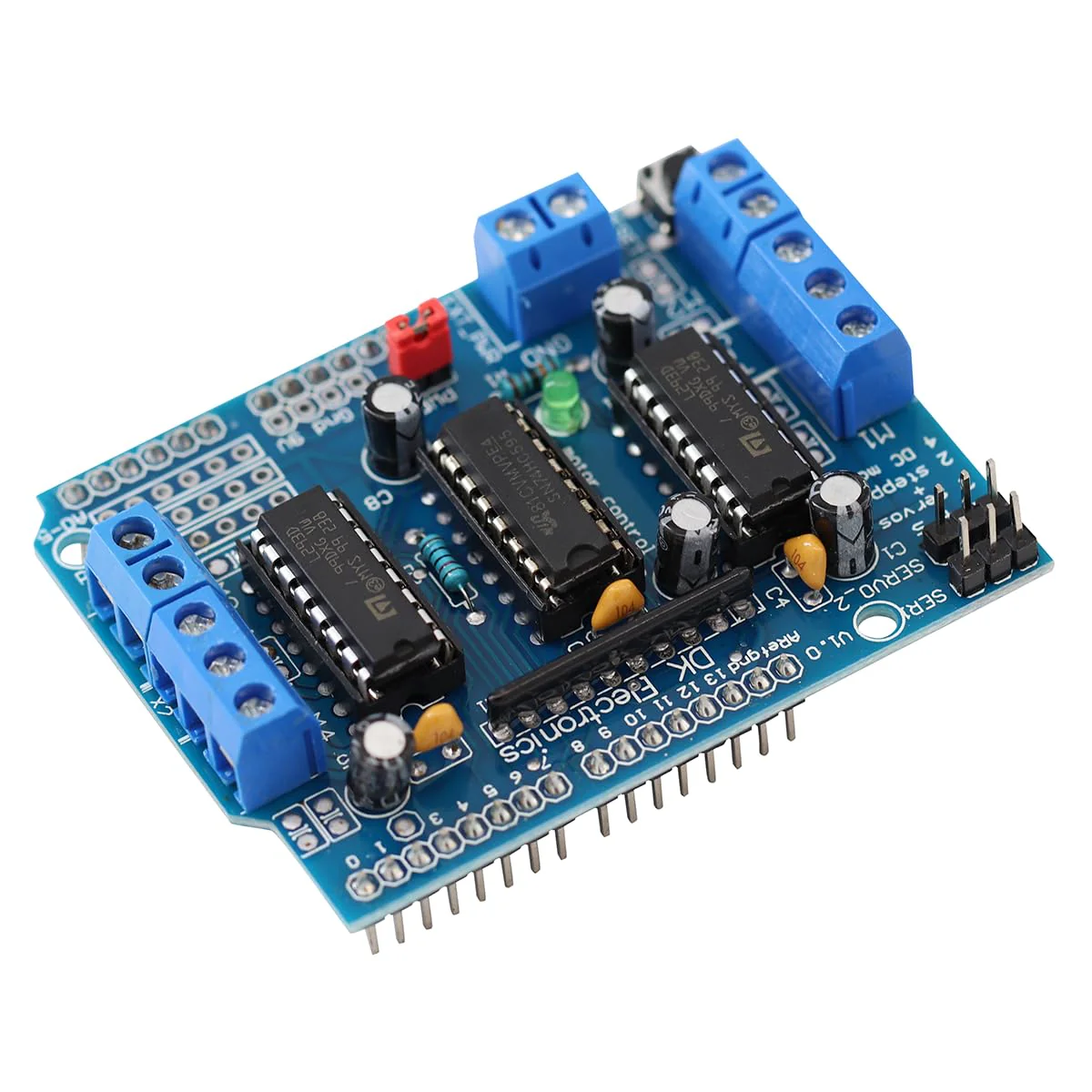 Heevhas L293D DC Motor Driver Expansion Card Stepper Motor Driver Stepper Expansion Board Motor Driver Shield (Pack of 2) - Image 5