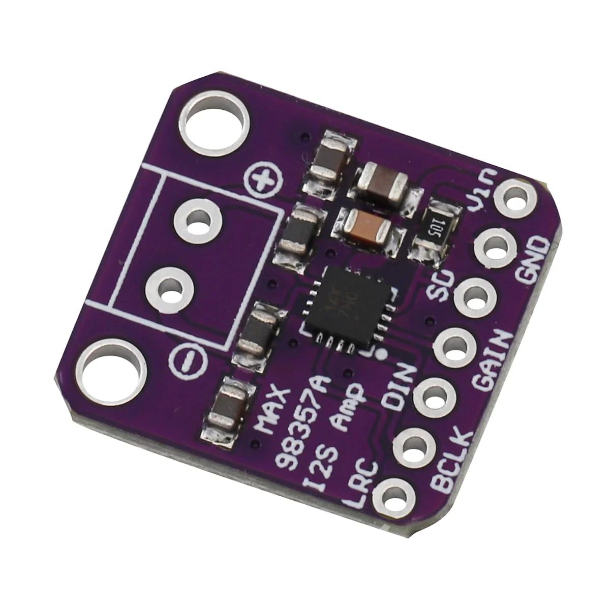 Heevhas MAX98357 Audio Power Amplifier Module I2S Class D Filterless Audio Amplifier Board for Raspberry Pi (Pack of 3) - Image 3